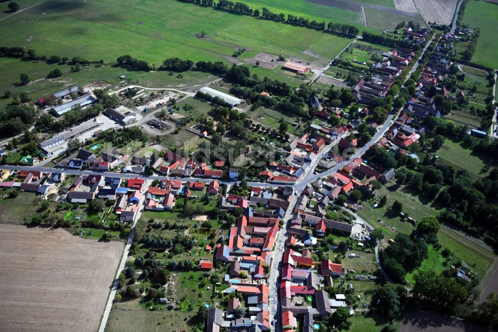 Luftbild Mühlenfließ - Dorfkern in Mühlenfließ im Bundesland Brandenburg, Deutschland
