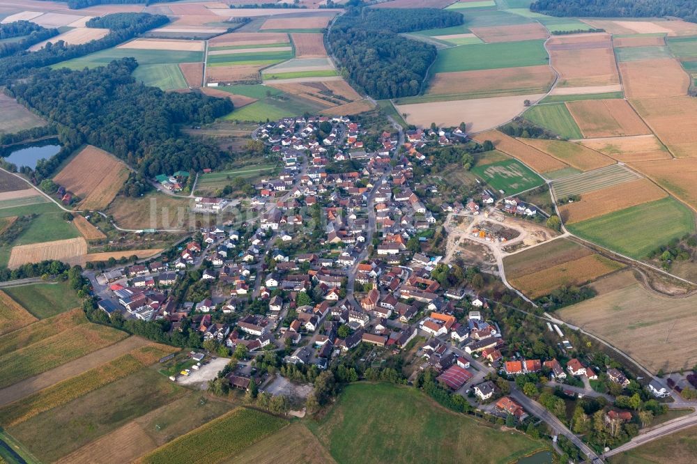 Luftbild Moos - Dorfkern in Moos im Bundesland Baden-Württemberg, Deutschland