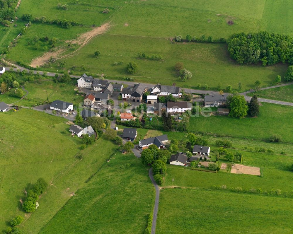 Luftaufnahme Mörsbach - Dorfkern in Mörsbach im Bundesland Rheinland-Pfalz