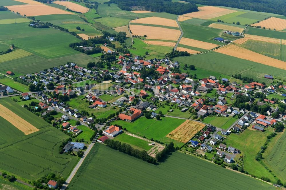 Luftaufnahme Natzungen - Dorfkern in Natzungen im Bundesland Nordrhein-Westfalen, Deutschland