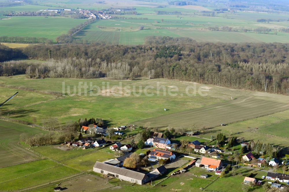 Luftbild Neulüdersdorf - Dorfkern in Neulüdersdorf im Bundesland Brandenburg, Deutschland
