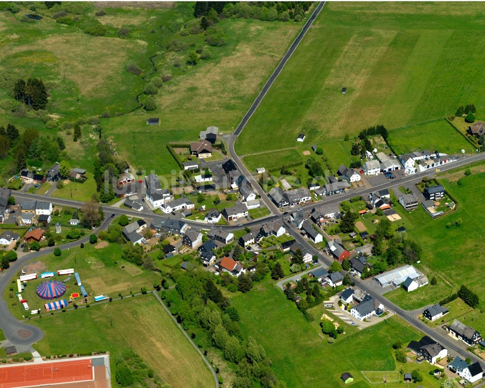 Luftbild Nister-Möhrendorf - Dorfkern in Nister-Möhrendorf im Bundesland Rheinland-Pfalz