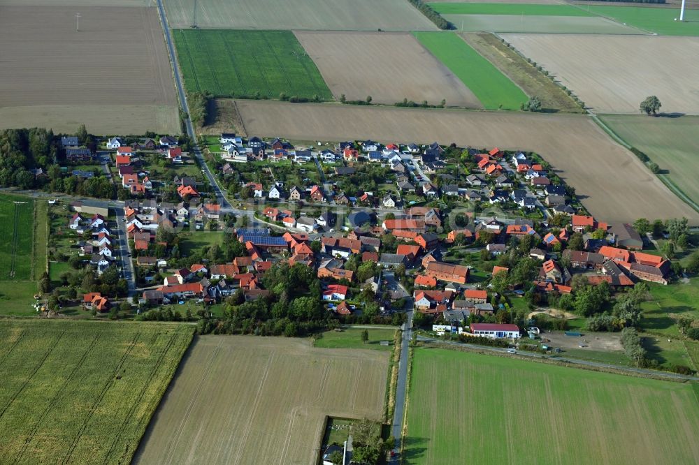 Luftaufnahme Papenrode - Dorfkern in Papenrode im Bundesland Niedersachsen, Deutschland