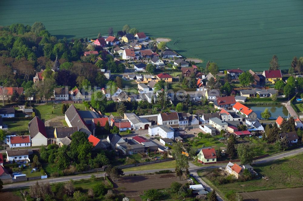 Luftaufnahme Poley - Dorfkern in Poley im Bundesland Sachsen-Anhalt, Deutschland