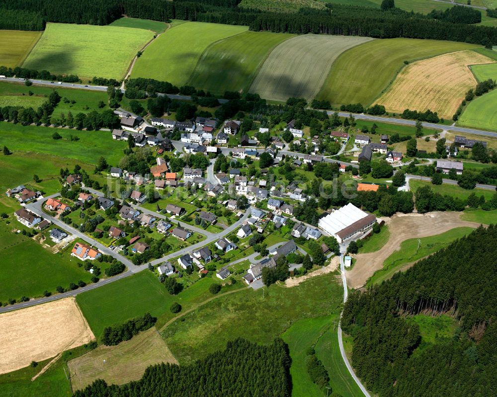 Luftaufnahme Culmitz - Dorfkern am Rande des Kraftwerkes in Culmitz im Bundesland Bayern, Deutschland