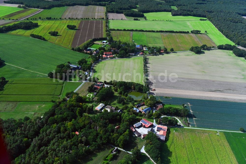 Luftbild Reddereitz - Dorfkern in Reddereitz im Bundesland Niedersachsen, Deutschland