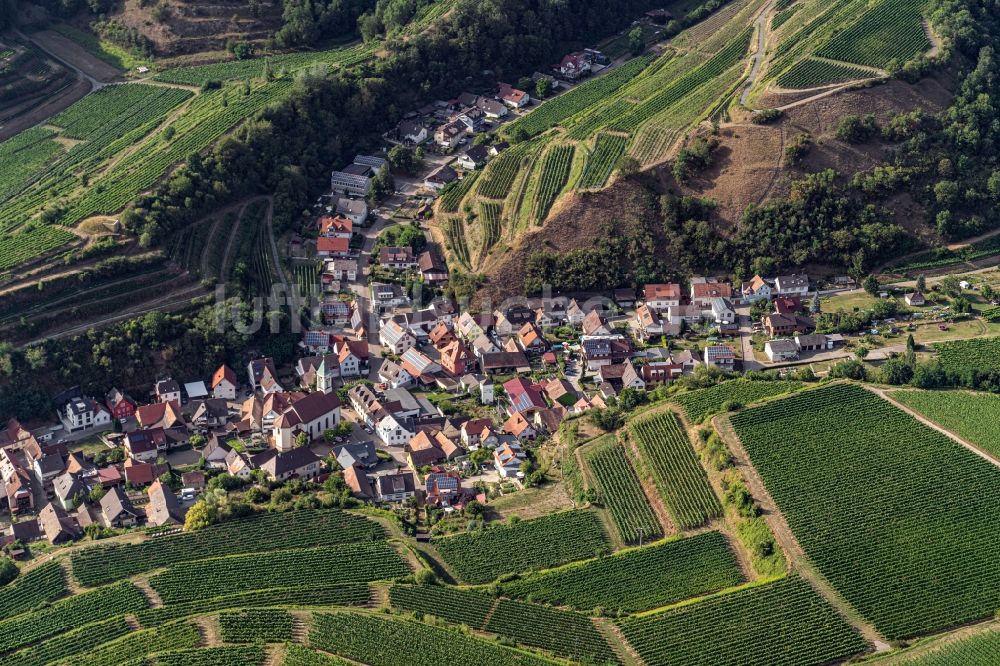 Luftaufnahme Schelingen - Dorfkern in Schelingen im Bundesland Baden-Württemberg, Deutschland