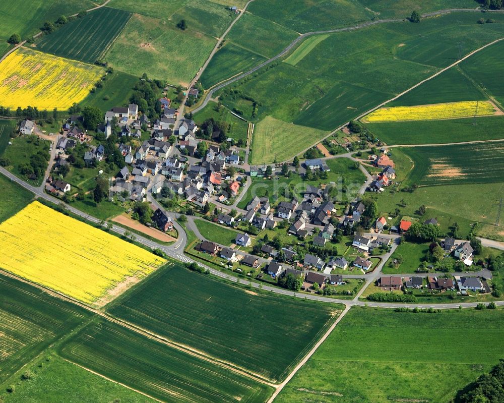 Schweighausen von oben - Dorfkern in Schweighausen im Bundesland Rheinland-Pfalz