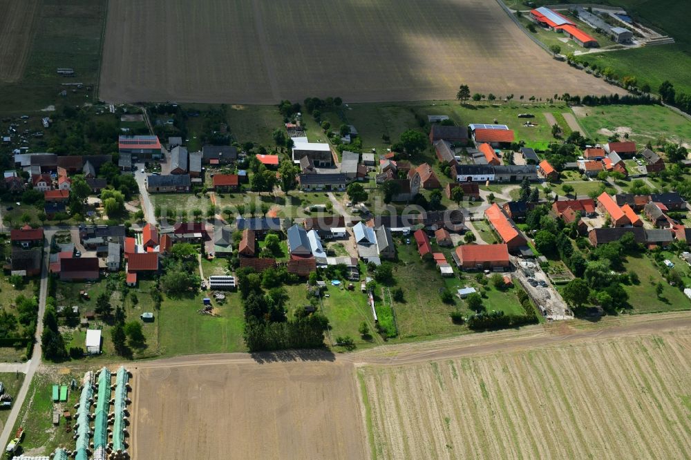 Söllenthin aus der Vogelperspektive: Dorfkern in Söllenthin im Bundesland Brandenburg, Deutschland