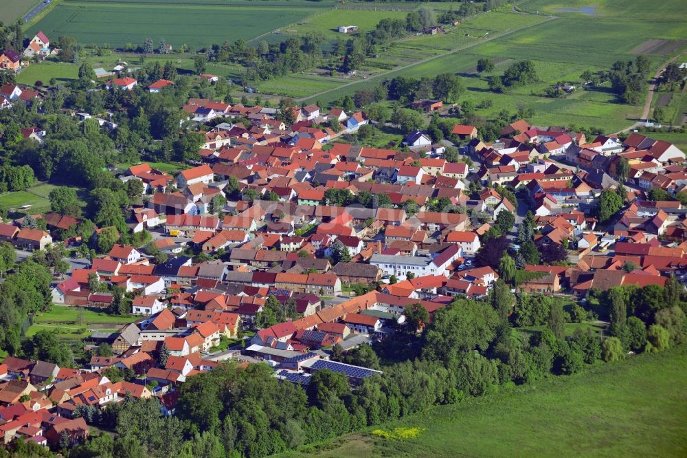 Sömmerda von oben - Dorfkern von Sömmerda im Bundesland Thüringen