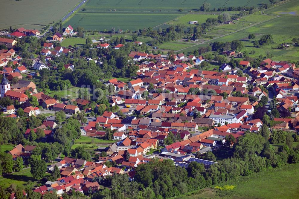 Sömmerda aus der Vogelperspektive: Dorfkern von Sömmerda im Bundesland Thüringen