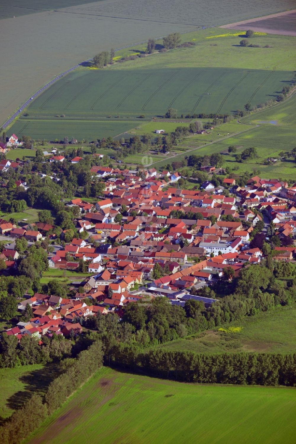 Luftbild Sömmerda - Dorfkern von Sömmerda im Bundesland Thüringen