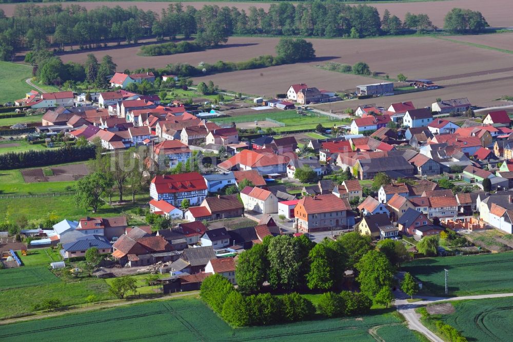 Luftbild Thürungen - Dorfkern in Thürungen im Bundesland Sachsen-Anhalt, Deutschland