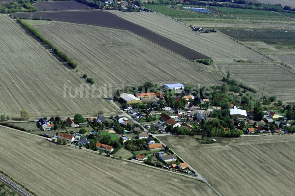 Luftaufnahme Torna - Dorfkern in Torna im Bundesland Sachsen-Anhalt, Deutschland