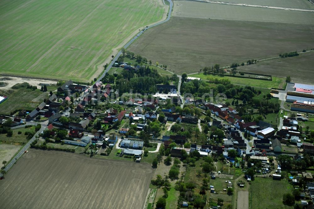 Tornau vor der Heide aus der Vogelperspektive: Dorfkern in Tornau vor der Heide im Bundesland Sachsen-Anhalt, Deutschland