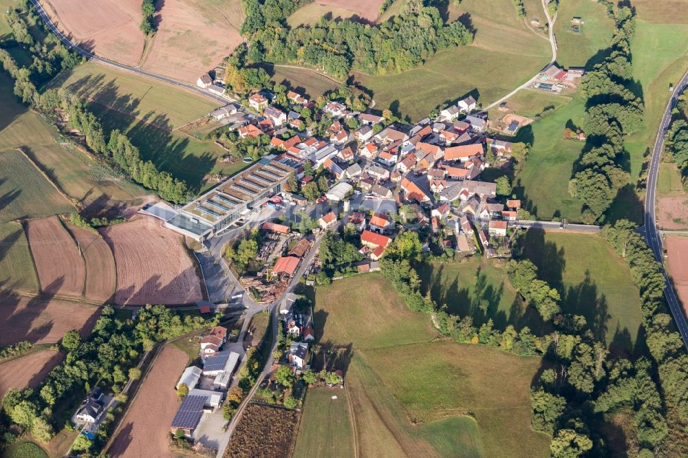 Luftaufnahme Untersteinach - Dorfkern in Untersteinach im Bundesland Bayern, Deutschland