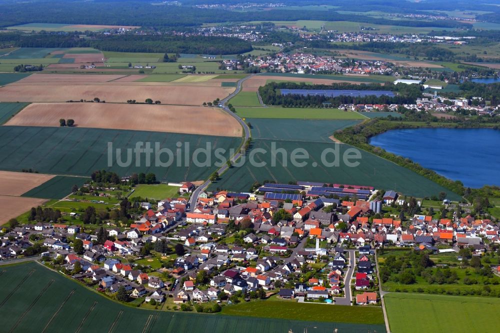 Luftbild Utphe - Dorfkern in Utphe im Bundesland Hessen, Deutschland