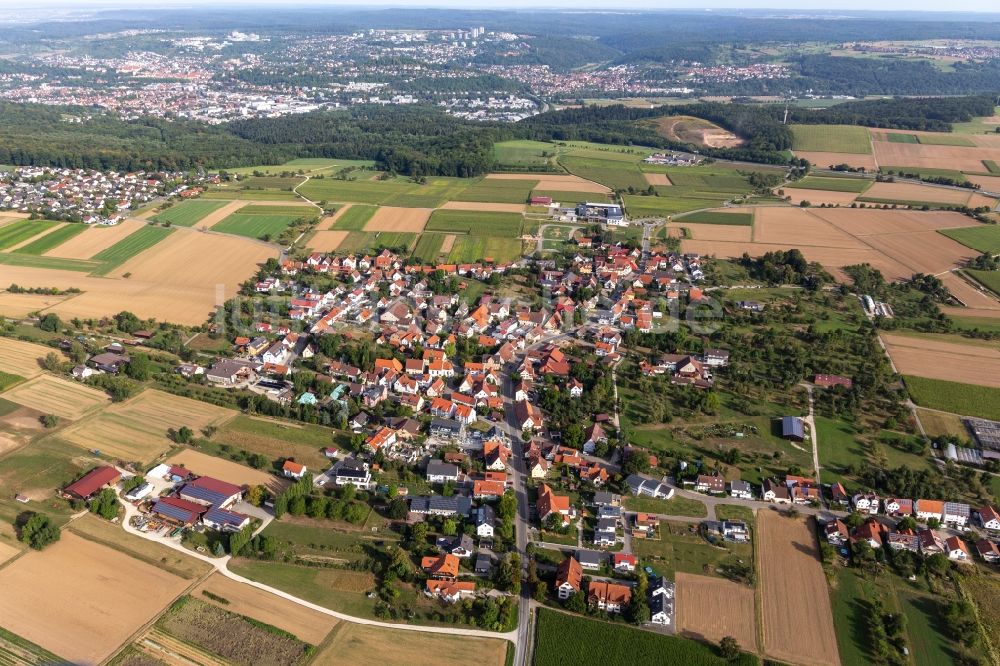 Luftaufnahme Wankheim - Dorfkern in Wankheim im Bundesland Baden-Württemberg, Deutschland