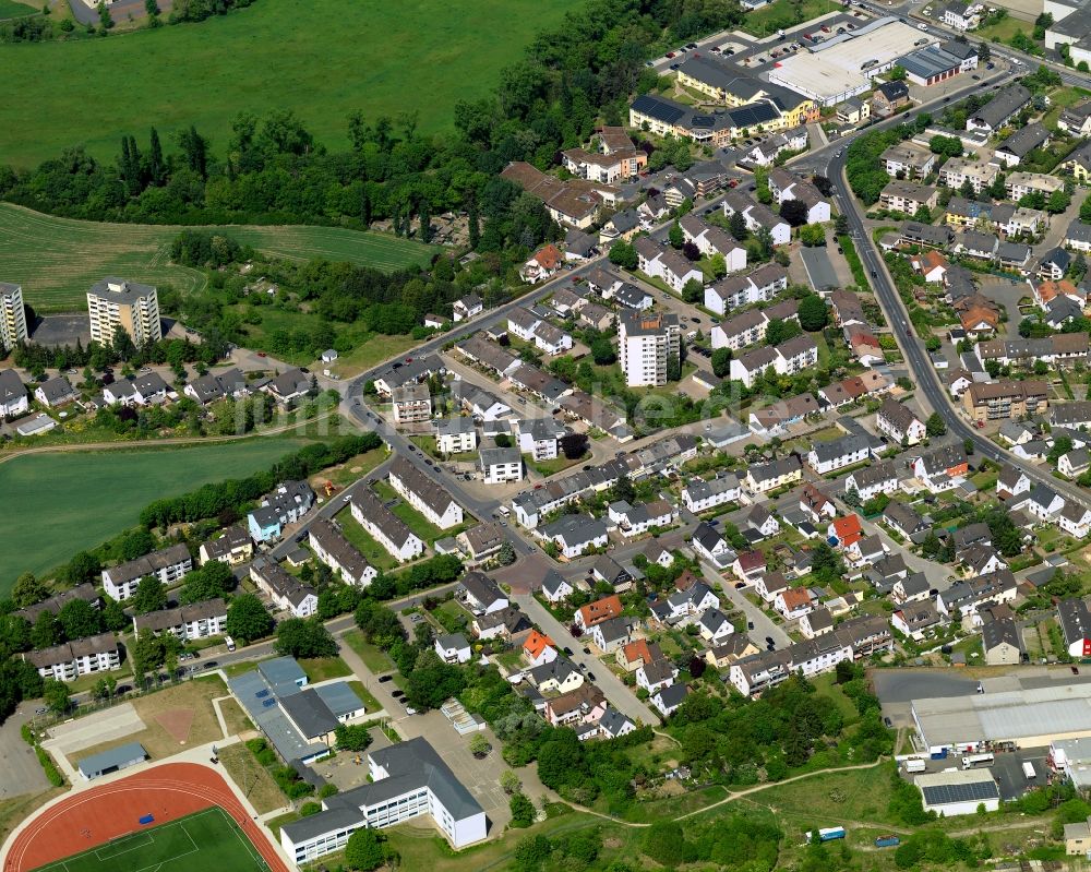 Luftaufnahme Weißenthurm - Dorfkern in Weißenthurm im Bundesland Rheinland-Pfalz