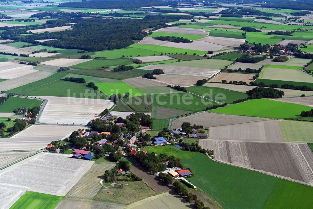 Luftbild Wessenstedt - Dorfkern in Wessenstedt im Bundesland Niedersachsen, Deutschland