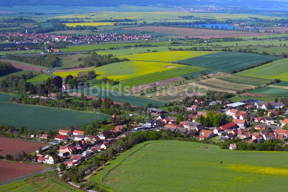 Luftbild Wickerode - Dorfkern in Wickerode im Bundesland Sachsen-Anhalt, Deutschland