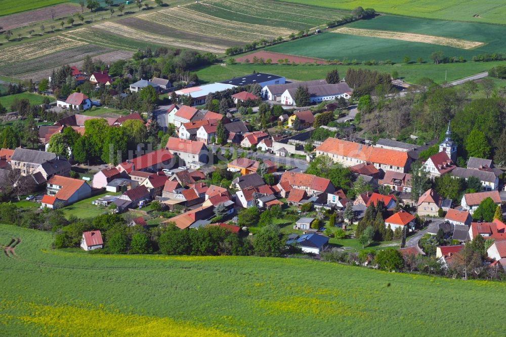 Luftaufnahme Wickerode - Dorfkern in Wickerode im Bundesland Sachsen-Anhalt, Deutschland