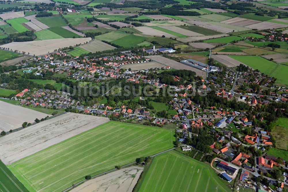 Luftbild Wieren - Dorfkern in Wieren im Bundesland Niedersachsen, Deutschland