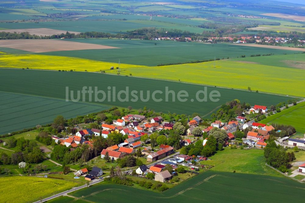Luftaufnahme Wolferschwenda - Dorfkern in Wolferschwenda im Bundesland Thüringen, Deutschland