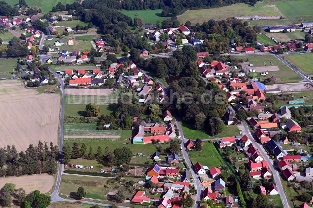 Luftbild Zaatzke - Dorfkern in Zaatzke im Bundesland Brandenburg, Deutschland