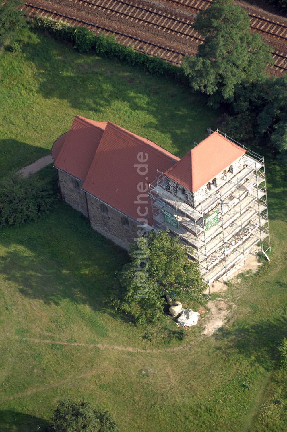 Luftaufnahme Bernburg - Dorfkirche St.Stephani (Bernburg)