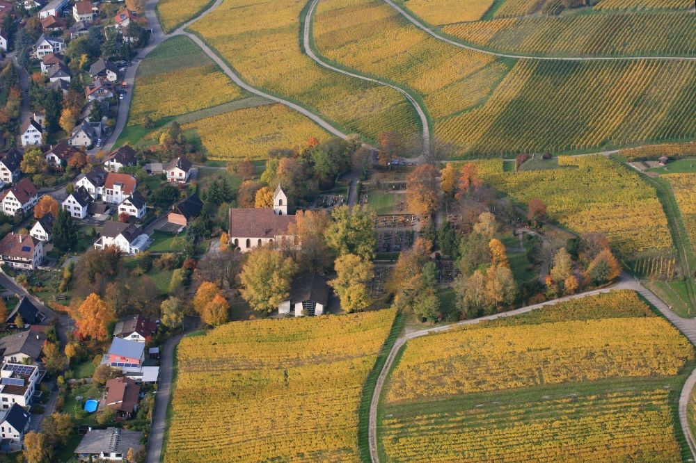Luftaufnahme Weil am Rhein - Dorfrand vom Ortsteil Haltingen der Stadt Weil am Rhein im Bundesland Baden-Württemberg