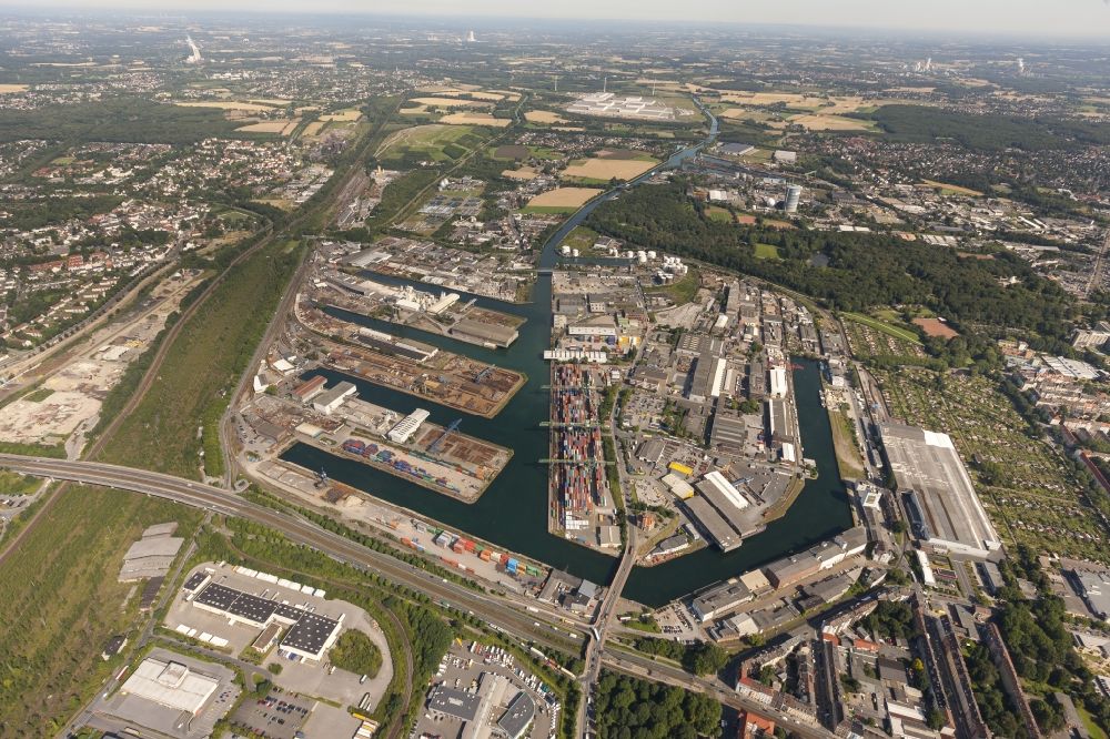 Luftbild Dortmund - Dortmunder Hafen in Dortmund im Bundesland Nordrhein-Westfalen NRW