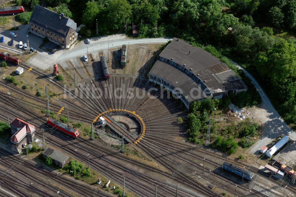 Luftbild Bremen - Drehscheibe am Depot des Bahn- Betriebswerkes am Rangierbahnhof in Bremen, Deutschland
