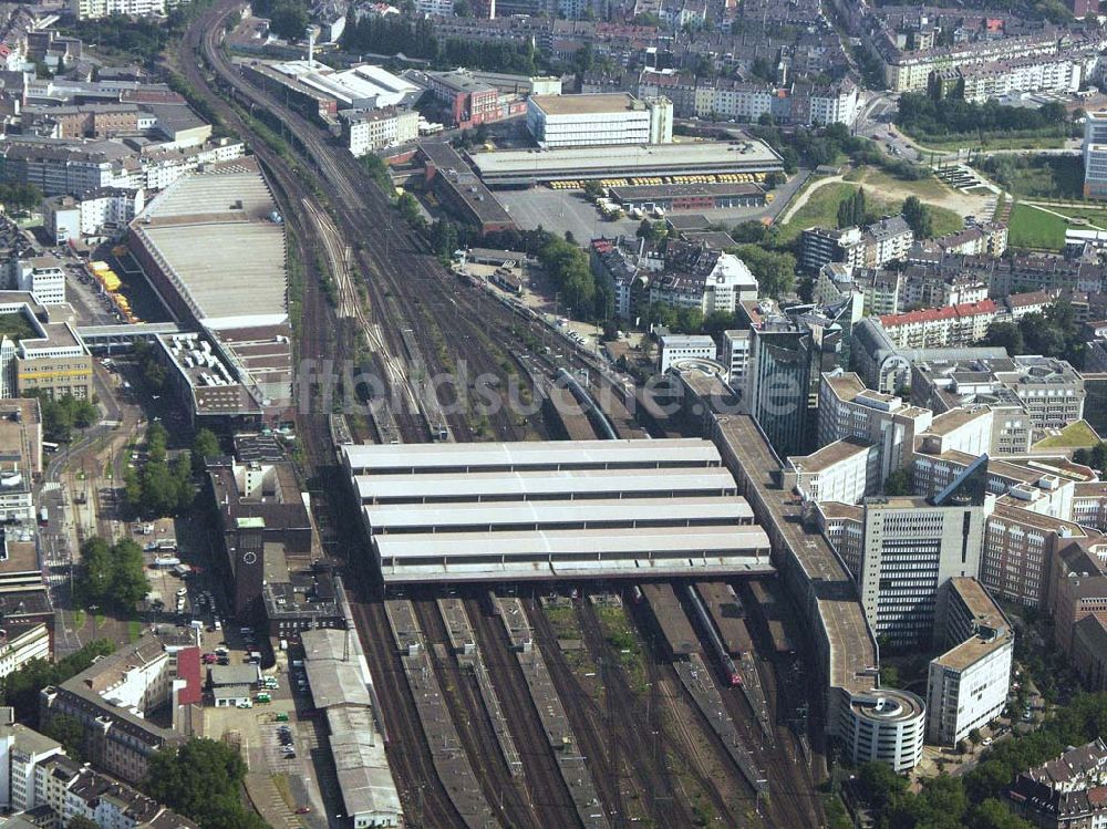 Düsseldorf (NRW) von oben - Düsseldorfer Hauptbahnhof - Düsseldorf (NRW)