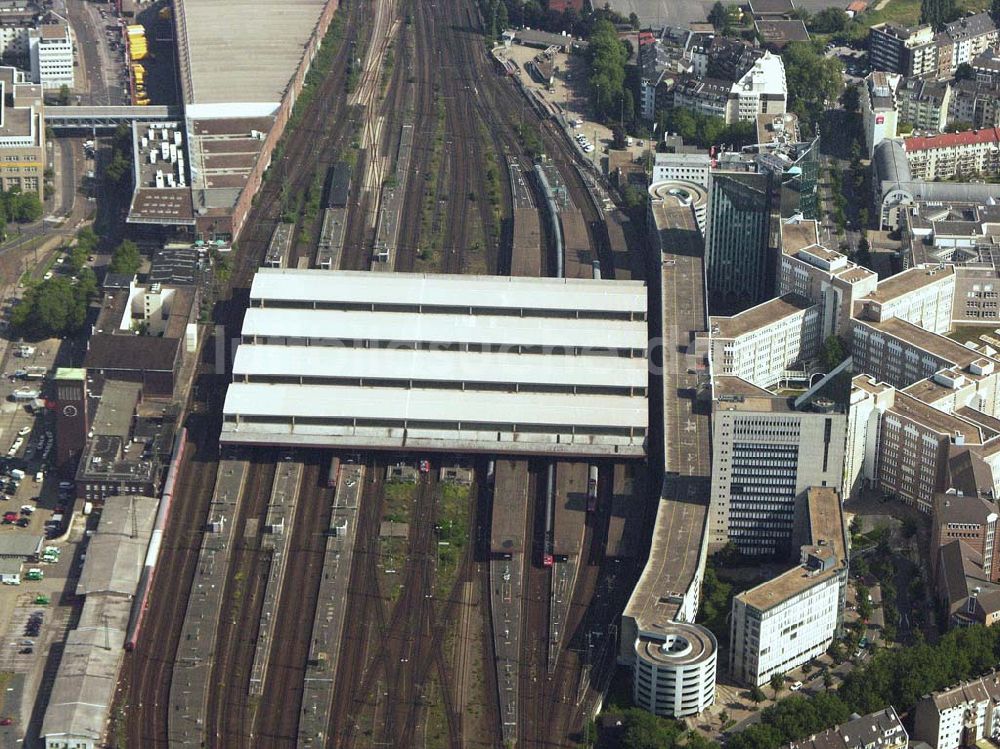 Düsseldorf (NRW) aus der Vogelperspektive: Düsseldorfer Hauptbahnhof - Düsseldorf (NRW)