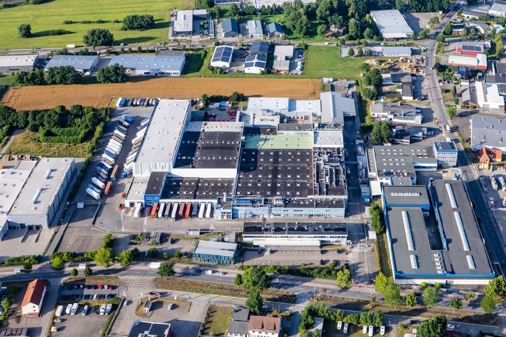 Luftbild Buxtehude - Duschgel Hersteller Unilever in Buxtehude im Bundesland Niedersachsen, Deutschland