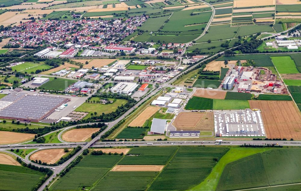 Luftbild Mahlberg - DYN A5 Industrie- und Gewerbegebiet in Ettenheim / Mahlberg im Bundesland Baden-Württemberg, Deutschland