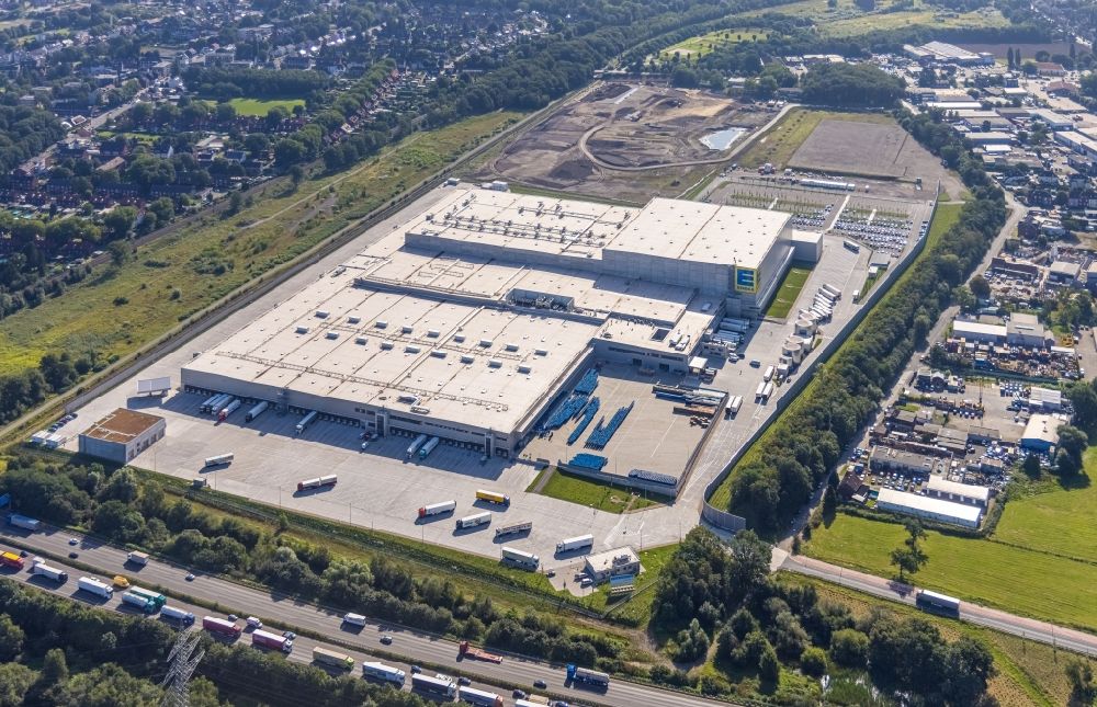 Luftbild Oberhausen - Edeka- Logistikzentrum im Gewerbegebiet Weierheide in Oberhausen im Bundesland Nordrhein-Westfalen, Deutschland