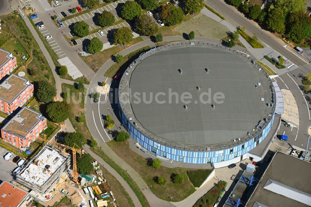 Bietigheim-Bissingen von oben - EgeTrans Arena in Bietigheim-Bissingen im Bundesland Baden-Württemberg, Deutschland