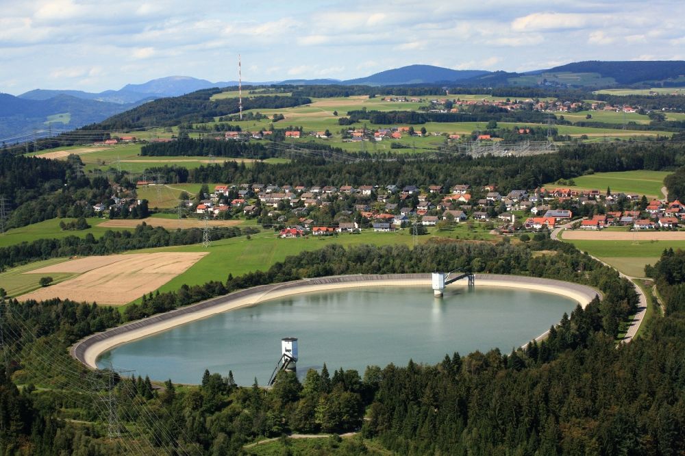 Luftaufnahme Rickenbach - Eggbergbecken auf dem Hotzenwald in Rickenbach im Bundesland Baden-Württemberg