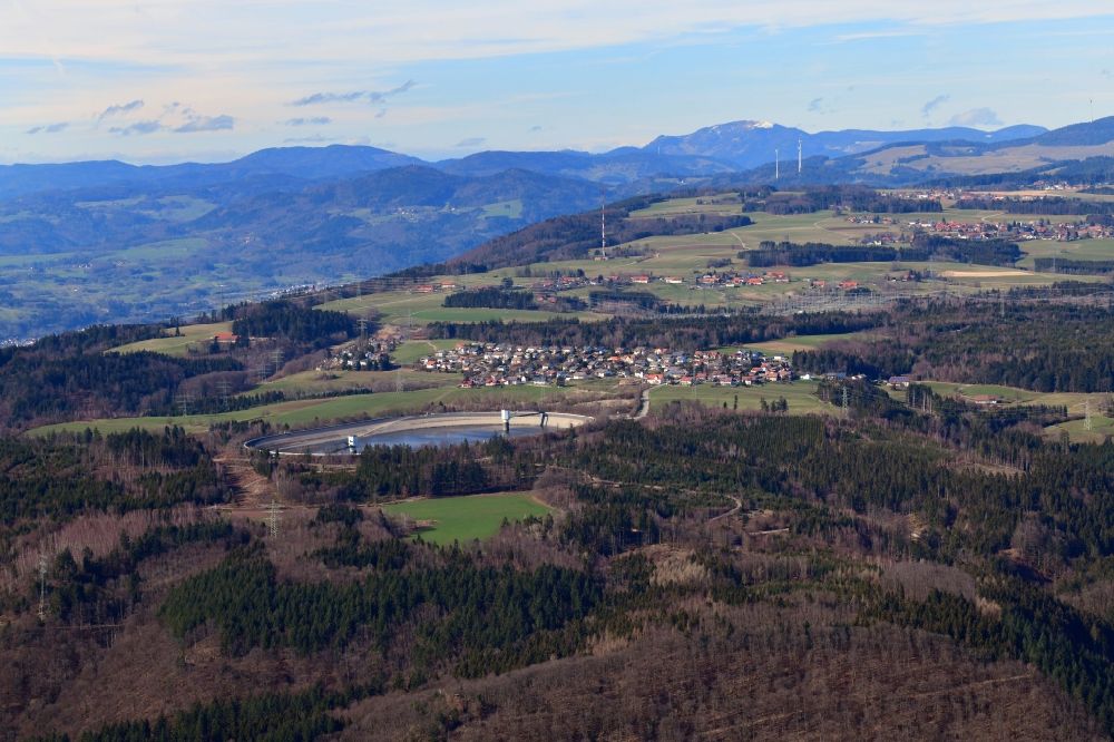 Luftaufnahme Rickenbach - Eggbergbecken und Ortsteil Egg von Rickenbach auf dem Hotzenwald im Bundesland Baden-Württemberg, Deutschland