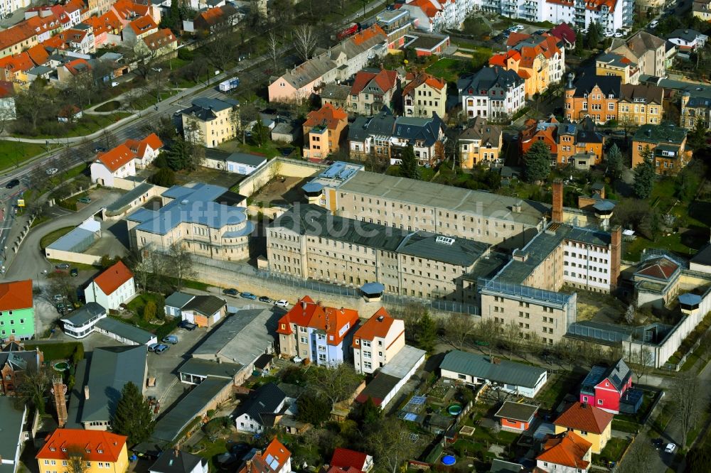 Luftbild Naumburg (Saale) - Ehemalige Justizvollzugsanstalt JVA in Naumburg (Saale) im Bundesland Sachsen-Anhalt, Deutschland
