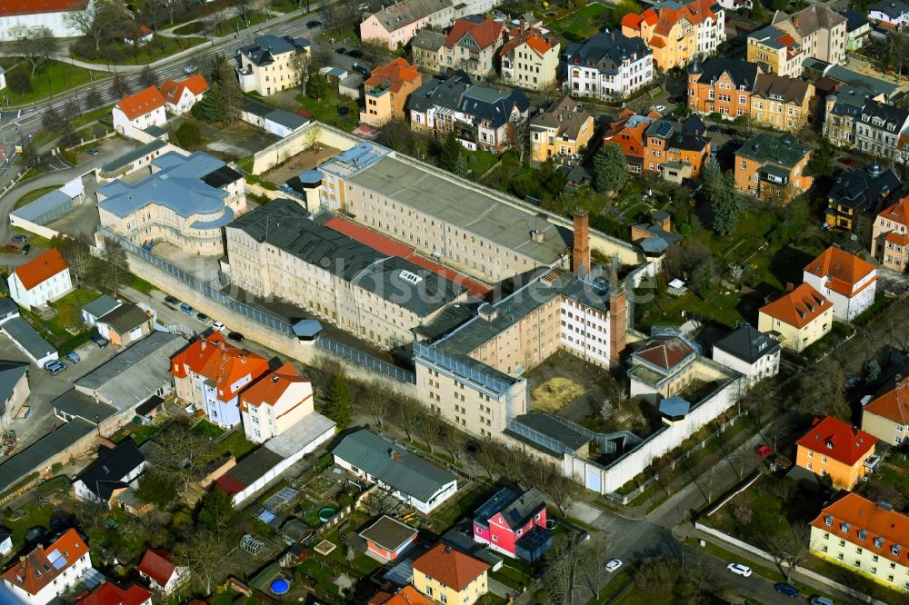 Luftaufnahme Naumburg (Saale) - Ehemalige Justizvollzugsanstalt JVA in Naumburg (Saale) im Bundesland Sachsen-Anhalt, Deutschland