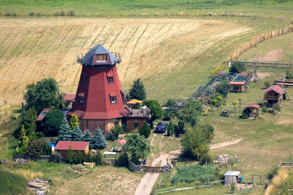 Luftbild Neukalen - Ehemalige Windmühle in Neukalen im Bundesland Mecklenburg-Vorpommern