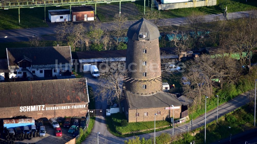 Luftbild Köln - Ehemalige Windmühle in Godorf im Bundesland Nordrhein-Westfalen, Deutschland