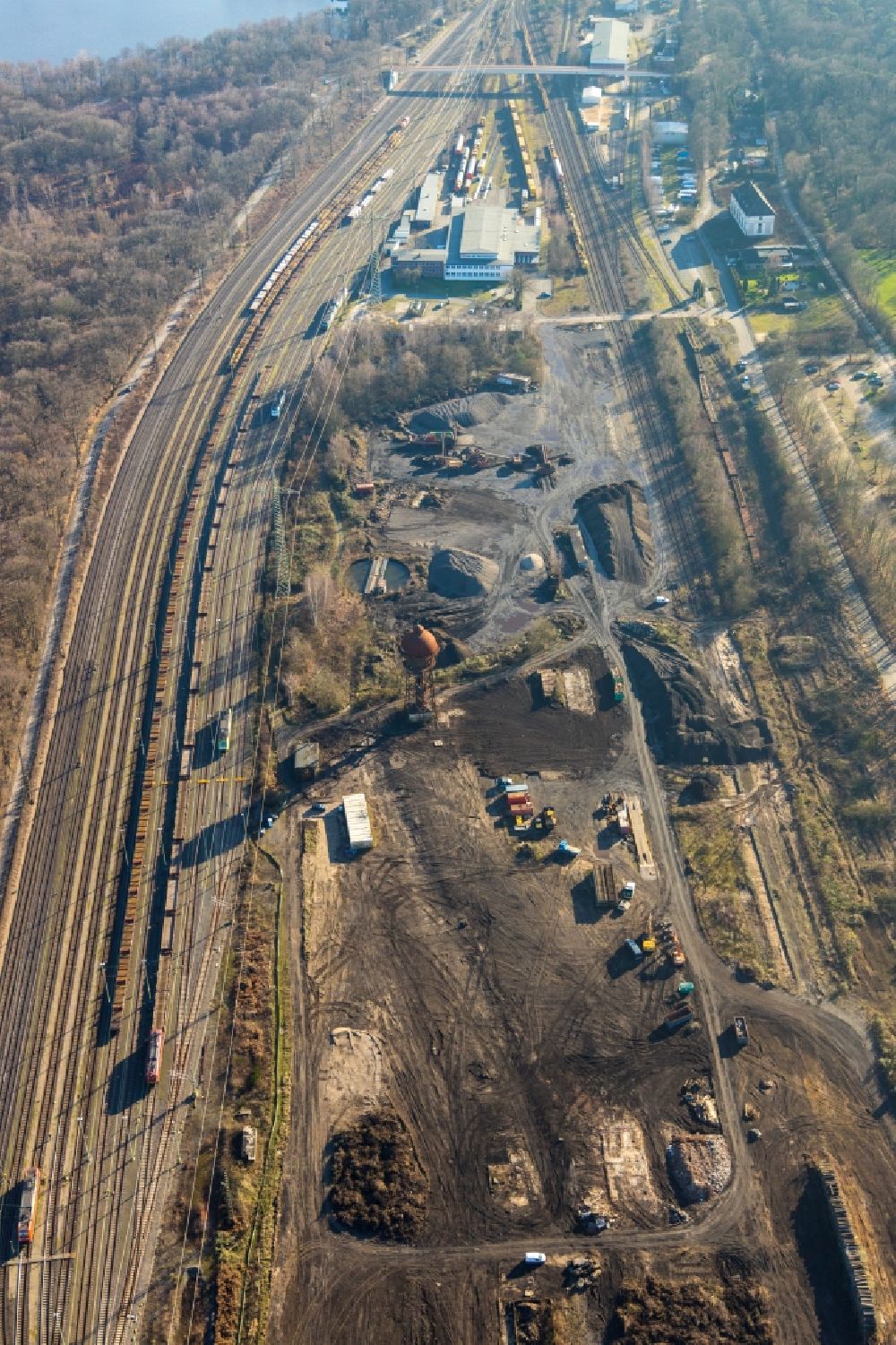 Luftbild Duisburg - Ehemaligen Rangierbahnhof und Güterbahnhofsgelände in Duisburg im Bundesland Nordrhein-Westfalen, Deutschland