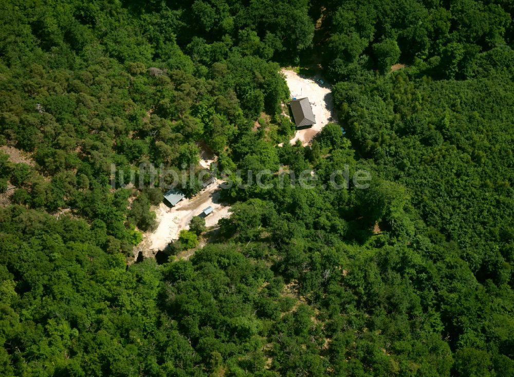 Luftbild Imsbach - Ehemaliger Stollen einer Kupfermine in Imsbach im Bundesland Rheinland-Pfalz, Deutschland
