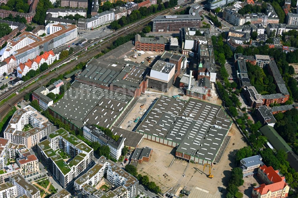 Luftaufnahme Hamburg - Ehemaliges Bierbrauerei- Werksgelände der Holsten-Brauerei an der Holstenstraße in Hamburg, Deutschland