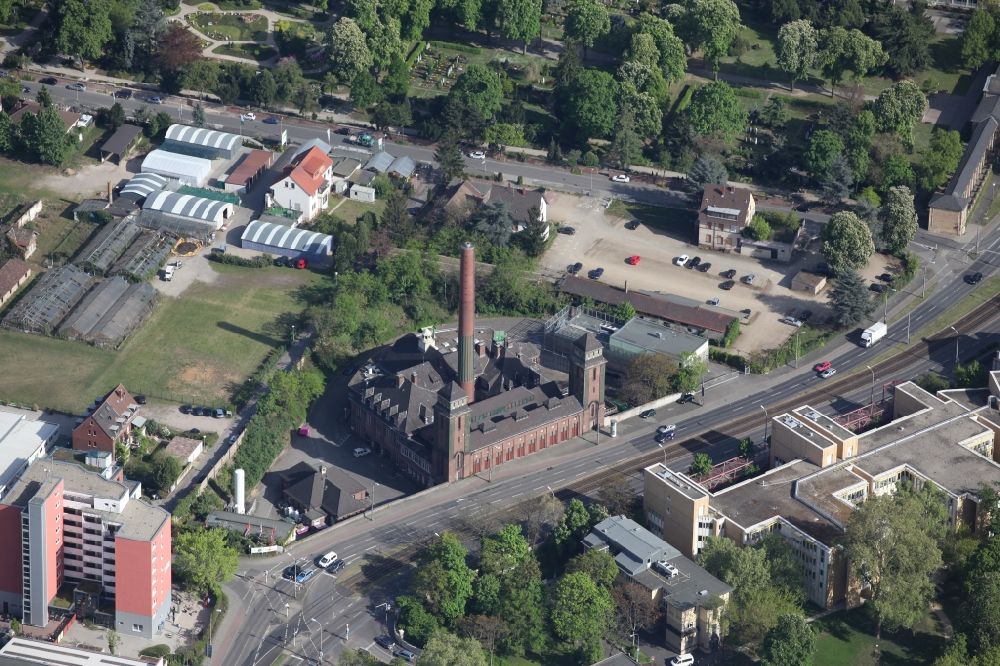 Luftbild Mannheim - ehemaliges Heizkraftwerk in Mannheim in Baden-Württemberg