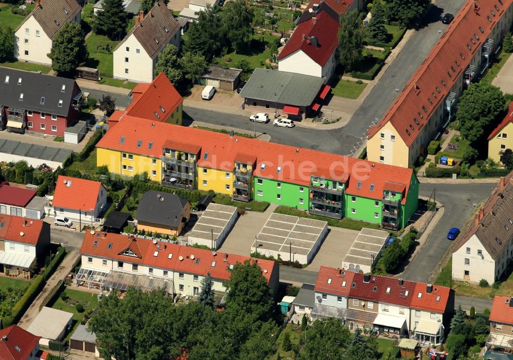 Luftaufnahme Sömmerda - Ein- und Mehrfamilienhäuser in Sömmerda im Bundesland Thüringen